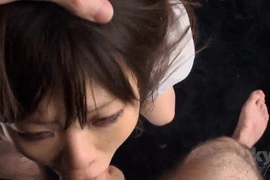 Gym class girl Arisaka Mio tied up and face fucked